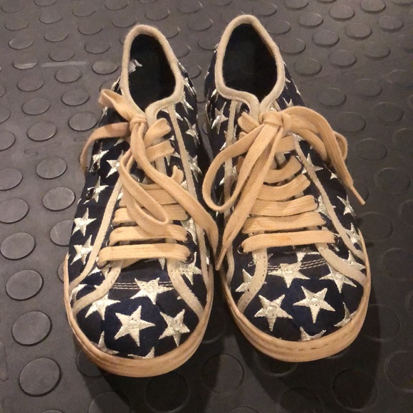 MARC BY MARC JACOBS SILVER STAR SNEAKERS - Picture 2 of 6